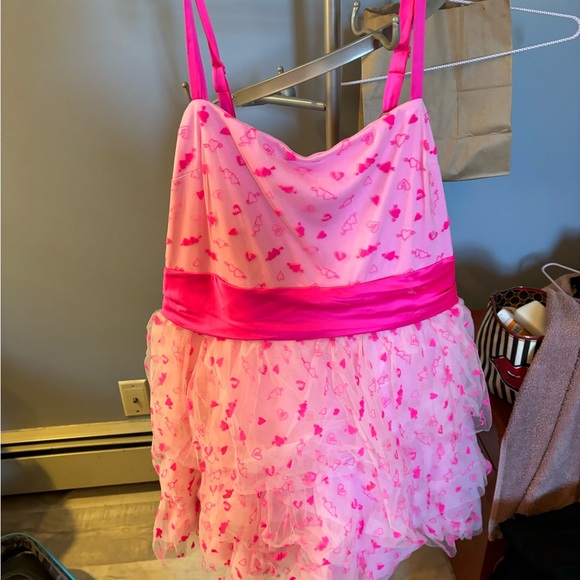 Torrid Betsy Johnson Pink Valentines Dress - Picture 2 of 7
